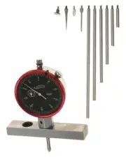 Depth Gauge Dial Indicator 0-22" Measuring Range, 0.0005" Resolution, 2-Position