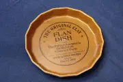Henry Watson Original Clay Flan Dish Suffolk Terracotta England - NEW - Vintage