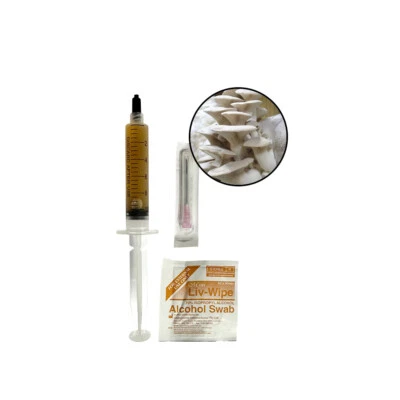 Mushroom Experts Liquid Culture 10ML Syringe - White Oyster (Pleurotus Citrinop