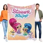 Shimmer and Shine Blanket Flannel Throw for Bed Sofa Lightweight Birthday Gift