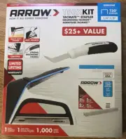 New ARROW Fastener T50X Stapler Kit with Stapler, Puller & 1000 Staples