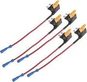 LOORGVEL 5pcs Automotive Fuse Tap Adapter Standard ATC Blade Fuse Holder for Adding Circuits Cars Trucks Boats User Friendly Durable Electrical Protection Kit
