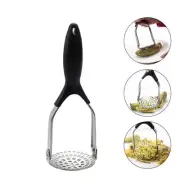 New Potato Mash Stainless Steel Pressed Creamy Non-Slip Hand Tool Free Shipping
