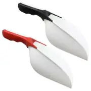 COOKING CONCEPTS ICE SCOOP 8-1/2" LONG SOFT GRIP HANDLE CHOOSE RED OR BLACK