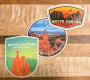 Set Of Three 3" Bryce Canyon National Park Sticker Decal