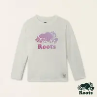 在飛比找momo購物網優惠-【Roots】Roots大童-金蔥海狸系列 漸層海狸有機棉長