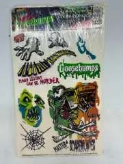 Vintage 1996 Goosebumps Color Cling Window Clings Sealed Case Pack