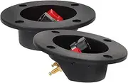 HOMOCONO 2pcs Speaker Box Terminal Clamp for DIY Audio System Copper Post Terminal Electric