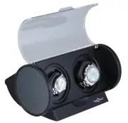 Diplomat Double Watch Winder with 2 motors Black Carbon Fiber Trim Automatic