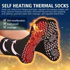 1 Pair Self-heating Socks Stretchy Anti-freeze Unisex Tourmaline Self-heating