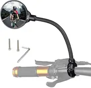 DRCK HROS Bike Mirror Rotatable and Adjustable Wide Angle Rear View Shockproof Convex Mirror Universal for Bike Bicycle Electric Bike Motorcycle