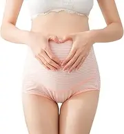 [ManJiangRED] Lingerie for Women Two Piece Support Waist Pregnant and Underwear Belly with high Women's Underwire Lingerie Pink