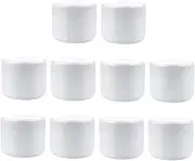 LIFKOME 10Pcs Portable Cream Boxes Empty Cosmetic Containers Makeup Bottles for Moisturizers and Face Cream Lightweight and Space Saving Design for Go Use