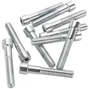 Colony #PSHC-205 1/4-24 x 1-7/16" Polished Chrome Socket Head Allen Bolt 10 Pack