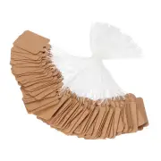 Price Tags with String Attached, 100Pcs Kraft Gift Jewelry Tag, 1.38 x 0.87 Inch