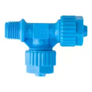 Netafim Replacement Plastic Tee 8mm x 8mm x 1/8 NPT