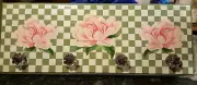 Designer Inspired Wooden Wall-Mounted Coat Rack Entryway, hand painted