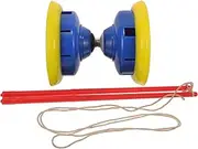 Kisangel Triple Bearing Diabolo for Fitness Chinese Yoyo with Special Protection for All Ages Fun Exercise for Arm and Brain Response with Random Rod Color Random Color