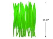 10 Pieces - Lime Green Goose Pointers Long Primaries Wing Feathers Costume