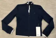 Lululemon Women's true navy/white textured slim-fit track Jacket, Size 4, BNWT**