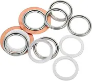 in-one Differential Transmission Gasket Kit 12pcs Set Housing Gasket Oil Seal Drain Plug Washer Cover Seal Rear Differential Washer Fluid Transfer Case