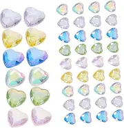 VALICLUD Nail Gems for Women Heart Shaped Resin Rhinestones for Nail Art DIY Projects Phone Case Decorations Compact Storage Box for Easy Organization and Portability