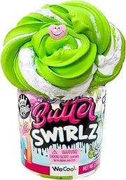COMPOUND KINGS Butter Swirlz Slime Jar |Sensory Toys | Non-Sticky | Stress Relieving Tactile Play | Green Apple | Ages 4+