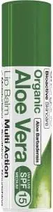 Dr Organic Lip Balm SPF 15 Aloe Vera 5.7ml
