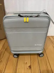 Biaggi Runway Hybrid Underseat Carry-On Expandable Underseater Grey Cup Holder