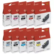 Canon GENUINE imagePROGRAF LUCIA Pro PFI-300 Ink Cartridge 10 Inks Whole Set