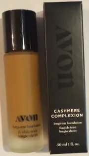 AVON Cashmere Complexion Longwear Foundation COGNAC 30ml/1oz New In Box