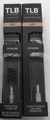 The Lip Bar Vegan Lip Gloss # Minimalist (Clear) 0.30 Fl Oz 2 Pack