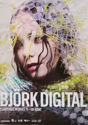 ^ GIANT POSTER: BJORK 2016 40X60 carriage works virtual reality event concert