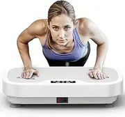 Vibration Plate Exercise Machine, Portable Workout Vibration Plate for Lymphatic Drainage, Full Body Vibration Platform Home Fitness Equipment for Men & Women, Grey