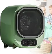 Mini Tumble Dryer, 450W Compact Portable Vented Dryer, Electric Clothes Dryer, 0.8kg Capacity, Desktop Laundry Dryer for Home Apartments and Rvs Green