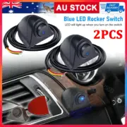 ON/Off DC12V 16A Paste Type Switch Blue LED Light Rocker Switch DIY Car Switch