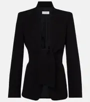 [Max Mara] Max Mara Ghiotto cady blazer UK 2 black