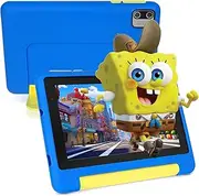 Children's Tablet 7 Inch Tablet for Children with Android 13 Quad Core, 8GB RAM + 64GB ROM + 128GB Expandable, Wi-Fi, Bluetooth, Type-C, Kids Tablet, Blue