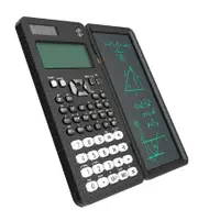 Writing Tablet Drawing Board Graffiti Sketchpad 6.5inch Lcd Handwriting Blackboard magic drawing board and Scientific Calculator 82 MS black