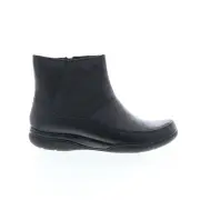 Clarks Kearns Flame 26111346 Womens Black Leather Zipper Casual Dress Boots 8.5