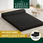 Giselle Bedding Foldable Mattress Folding Foam Mattresses Bed Mat Double Black