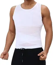 [Freiesoldaten] Men's Compression Shirt Slimming Body Shaper Vest Tight Shapewear Waist Trainer Undershirt Tank Top
