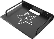 Gatuida Wall Projector Holder Metal Floating Shelf Versatile Router Rack for Projector DVD Player Easy Installation Durable Design for Home Office