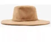 NWT ASN Los Angeles Harper Felt Wool Blend Floppy Hat in Oatmeal One Size
