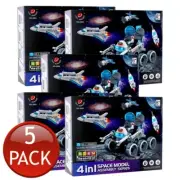 5 x 4In1 Space Model Kits Build Assembly Series Kids DIY Science Educational Toy