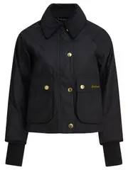 [Barbour] Barbour-Cropped Beadnell Wax Giacche Nero-Donna 10
