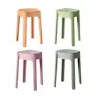 Round Stool Dining Table Stool Practical Save Space Comfortable Seating Modern