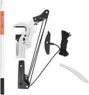 Tree Branches Trimmer,extendable Tree Pruning Saw Fruit Tree Pruner,sk5 Alloy Steel Spring Rebound Design,Thickened Aluminum Alloy Telescopic Rod,for Cutting High Branches 5m