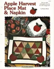 Apple Harvest Pace Mat & Napkin Creative Scrap Sewing Quilted Pattern Leaflet