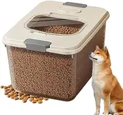 Yjkedfh Dog Food Storage Container | Treat Storage for Pets | Tight Stackable Food Container with Measuring Cup for Kitchen Camping Outdoor